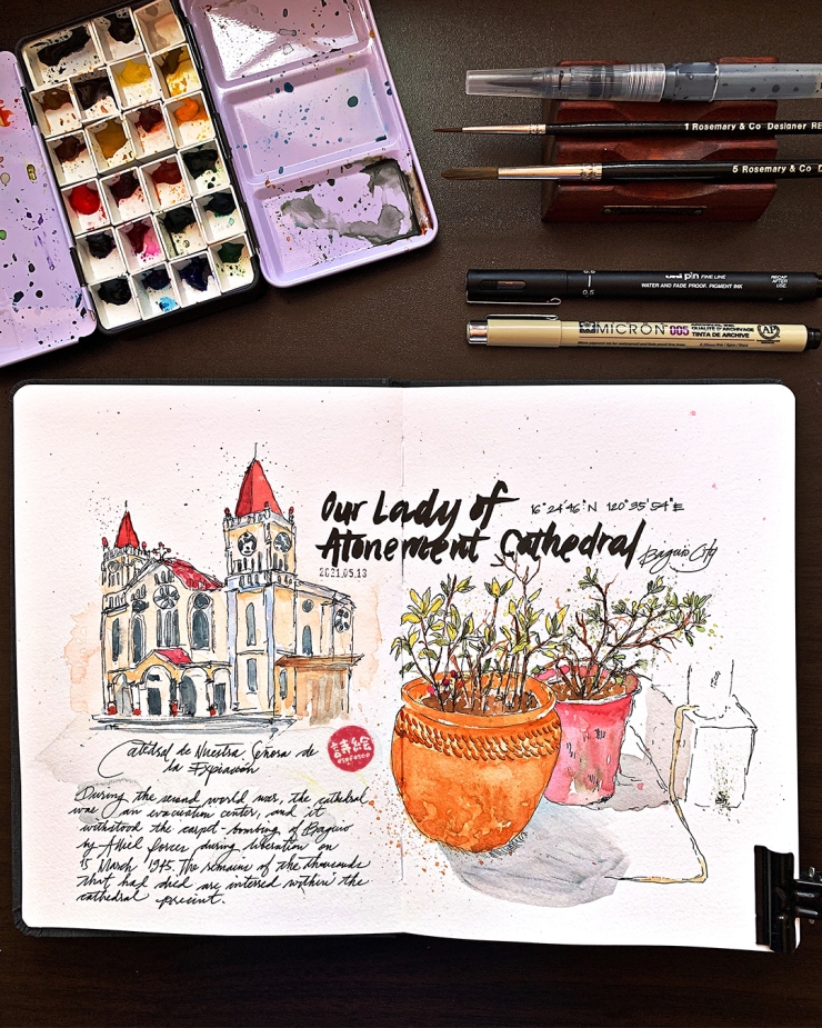 Urban Sketching Baguio City: Our Lady of Atonement Cathedral
